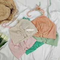 ราคา PANG เสื้อครอปคล้องคอ ห่วงหน้า No 179 (25677182503)