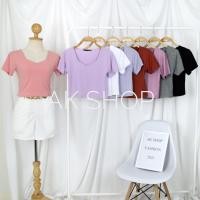 ราคา PANG เสื้อครอปคอวีเหลี่ยม No 165 (24027181550)