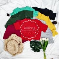 ราคา PANG เสื้อครอป แขนสั้น แต่งกระดุมเฉียงด้านหน้า เก๋ๆ No 210 (23189972946)