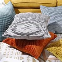 ราคา กำมะหยี่ปลอกหมอนที่ทันสมัยเรียบง่ายคลื่นนูนธรรมดาสีปลอกหมอนข้างเตียงและโซฟาโยนปลอกหมอน (29709040605)
