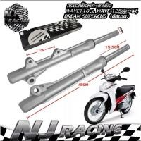 ราคา กระบอกโช๊คหน้า แกนโช๊ค WAVE110 i เวฟ110 i WAVE125ปลาวาฬ ดิสเบรค ยี่ห้อNJ RACING รับประกัน3เดือน (20243248611)