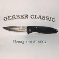 ราคา มีดพับ GERBER Classic มีดพับพร้อมที่เหน็บเข็มขัด มีดสปริง สินค้าพร้อมส่ง (27205816257)