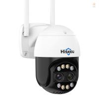 ราคา Hiseeu WHDC12 4MP Wireless Monitor กล ้ อง Dual Lens Wall Mount สมาร ์ ท WiFi กล ้ อง 8X ซูม IP66 กันน ้ ําสี Night Vision Two Way Talk Motion Detection ติดตามอัตโนมัติ PTZ Rotabl (29850835033)