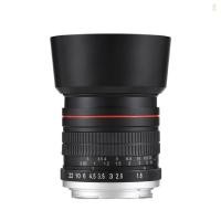 ราคา 85 มม เลนส ์ กล ้ องโฟกัสคงที ่ F1 8 รูรับแสงขนาดใหญ ่ คู ่ มือโฟกัส EF Mount 7 กลุ ่ ม 10 องค ์ ประกอบใช ้ งานร ่ วมกับ Canon EOS Rebel T8i T7i T6 T3i T2i 4000D 2000D 1300D 850D 800D 600D (2830018130