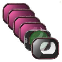 ราคา Startrc 6 Pack Filter Set Lens Filter Kit CPL Filter ND8 ND16 ND32 ND64 Filters UV Filter Aluminium Frame AGC Optical Glass Waterproof Scratch resistant Anti reflective with Mul (27800181371)