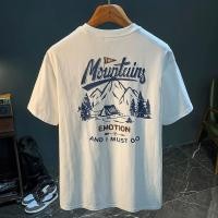 ราคา เสื้อยืดแขนสั้นคอตตอน100 สำหรับฤดูร้อนสำหรับผู้ชายเสื้อใส่บนแบบคู่รัก INS แมทช์ลุคง่ายคอกลมสุดอินเทรนด์ (27256381065)