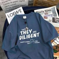 ราคา ใหม่ผ้าฝ้ายแท้ใส่สบายระบายอากาศแขนสั้นเสื้อยืดชายหญิงฤดูร้อนแมทช์ลุคง่ายแบรนด์แฟชั่นหลวมแฟชั่นลำลองคอกลมเสื้อตัวใน mtg4 (29307671506)