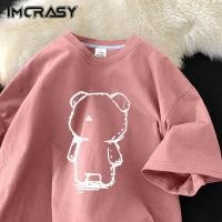 ราคา ใหม่คอกลมฤดูร้อนแขนสั้นเสื้อยืดชายหญิงรุ่นใหม่พิมพ์ลายผ้าฝ้ายแท้แฟชั่นอินเทรนด์ลำลองใส่สบายระบายอากาศแมทช์ลุคง่ายเสื้อยืดเสื้อ Bvry (27857346675)