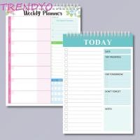 ราคา Trendyo สมุดบันทึกวางแผนรายสัปดาห์กว้าง To Do Planner A5 Notebook Planner Weekly Meal Planner Pad Daily Planner Schedules Undated Stationery To Do Planner List Pad Daily Schedules (29205790830)