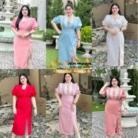 ราคา เดรสสาวอวบ ฮ571 แขนตุ๊กตา สีพื้น ทรงตุ๊กตา น่ารักมาก แต่งระบายลูกไม้ สวยเรียบหรู ดูดี (23628994738)