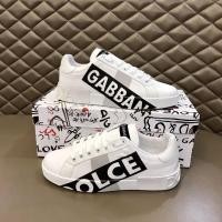 ราคา Dolce Gabbana European Station All Leather Printed 3D Letter Fashion Brand Men Internet celebrity BOARD White Shoes Leather Shoes (28058959171)