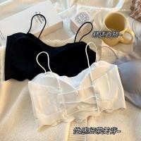 ราคา สายเดี่ยวผ้าไหมน้ำแข็งสำหรับฤดูร้อนเปิดหลังไขว้ไร้รอยต่อหลังสวยงามห่อหน้าอกพร้อมแผ่นรองหน้าอกท่อป้องกันแสงออกชุดชั้นในแบบบาง (28309265911)
