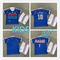 ราคา เสื้อกีฬาแขนสั้น ลายทีมชาติฟุตบอล ZIDANE 1998 ชุดเหย้า สไตล์ฝรั่งเศสเรโทร สําหรับเด็ก (25626413959)