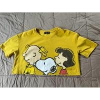 ราคา เสื้อครอปสีเหลืองลายสนุปปี้รอบอก38นิ้วความเสื้อ14นิ้ว (26009221927)