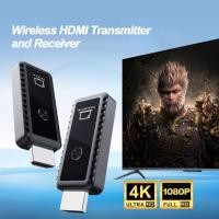 ราคา Amiluo 4K Wireless HDMI Extender HD เครื่องส่งสัญญาณวิดีโอ Mini 30m Wireless Portable Extender Transmitter Receiver2 in 1 (27208599536)