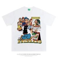 ราคา อินเทรนด ์ การ ์ ตูน Popeye พิมพ ์ เสื ้ อยืดหลวมผู ้ ชายและผู ้ หญิงแขนสั ้ น S 5XL (22261675788)