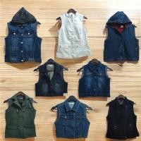 ราคา เสื้อกั๊กยีนส์ เสื้อแขนกุด กั้กยีนส์ผู้หญิง คอปก แฟชั่นเกาหลี คลุมกันแดด (24378540164)