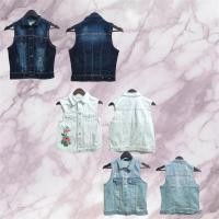 ราคา พร้อมส่ง เสื้อแขนกุด กั้กยีนส์ผู้หญิง คอปก แฟชั่นเกาหลี คลุมกันแดด งานแบรนด์ (29707292342)