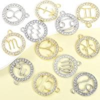 ราคา 12ชิ้นประกาย พลอยเทียม ฝังสิบสองกลุ่มดาวออกแบบกลวงรอบเสน่ห์ ทําเอง สร้อยคอสร้อยข้อมือต่างหูและอื่นๆงานฝีมือโลหะผสมจี้ เหมาะสําหรับของขวัญวัน (29406379206)