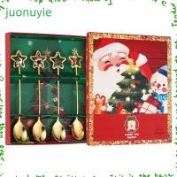 ราคา Juonuyie ช้อนขนมคริสต์มาส ช้อนคริสต์มาสตกแต่งต้นคริสต์มาส Elk ส้อมผลไม้สร้างสรรค์ 410 ช้อนกาแฟสแตนเลส (29158996997)