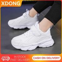 ราคา รองเท้าผ้าใบเด็ก ผู้หญิง สีขาว หนัง ตีนตุ๊กแก รองเท้าเด็กผู้ชาย น้ำหนักเบา ระบายอากาศได้ กันลื่น ทนต่อการสึกหรอ (16997466317)