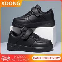 ราคา รองเท้านักเรียนสีดำชาย สายรัดเวลโคร หนัง รองเท้าผ้าใบเด็กผู้หญิง อ่อนนุ่ม กันน้ำ ความสบาย (23941714850)