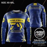 ราคา Glorya Baju pancing lengan panjang microfiber DAIWA Saltiga Edition Jersey Sublimation Anti UV ตกปลาแขนยาว (29301138639)