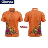 ราคา Glorya ดอกไม้ลายสีไล่ระดับสีดีไซน์ใหม่และเสื้อเชิ้ตโปโลไทยผู้ชาย SSS (28009008514)