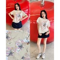 ราคา Disney Marie T shirt เสื้อยืดคอกลมแขนสั้น ลายน้องแมวมารี (27808944830)