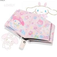 ราคา Sanrio Kawaii Kuromi My Melody Cinnamoroll ร ่ มการ ์ ตูนป ้ องกันรังสีอัลตราไวโอเลตและครีมกันแดดพับ Sunny และ Rainy Dual ใช ้ สาม (28100826360)