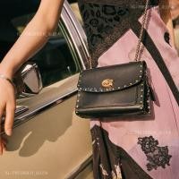 ราคา กระเป๋า COACH Parker 18 Rivets Shoulder Bag แท้ (27503258126)