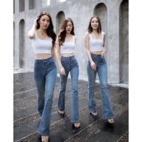 ราคา Gradle studio Hazel blue jeans กางเกงยีนส์ขายาว ยีนส์ขาม้า (11613042270)