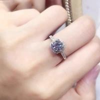 ราคา ที่กำหนดเองงานแต่งงานแหวนจำลอง Moissanite เปิดแหวนหมั้นแหวนงานแต่งงาน Props Silver Plated แหวนเพชรของขวัญ (24583166650)