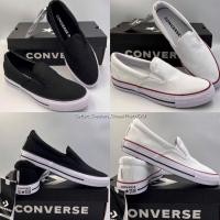 ราคา รองเท้า Converse All Star Double Gore Slip Black White Women ส่งฟรี (16192153494)