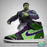 ราคา รองเท้า Nike Air Jordan 1 Hulk Avengers ใส่ได้ทั้ง ชาย หญิง ของแท้ พร้อมส่งฟรี (23680605399)