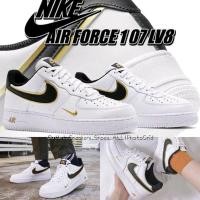 ราคา รองเท้า Nike Air Force 1 07 LV8 White Black Metallic Gold ใส่ได้ทั้ง ชาย หญิง ส่งฟรี (23568201708)