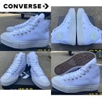 ราคา รองเท้า Converse Chuck Taylor All Star Lift Platform Canvas White Women ส่งฟรี (23515743095)