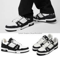 ราคา รองเท้า Louis Vuitton LV Trainer White Black Double Boxed Sneakers ใส่ได้ทั้ง ชาย หญิง ส่งฟรี (23135065667)
