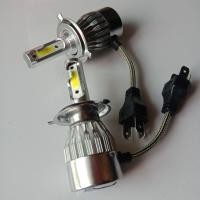 ราคา หลอดไฟ LED แสงสีขาว H4 6000K 12V หลอดไฟหน้ารถLED สีขาว H4 จำนวน 1คู่ (15969034694)