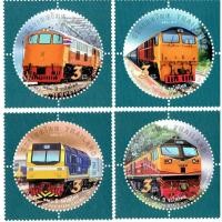 ราคา แสตมป์ 120 ปีรถไฟไทย ใช้ส่งไปรษณีย์ได้จริง แสตมป์รูปวงกลม (23154202624)