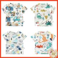 ราคา พร้อมส่ง เสื้อยืดคอกลม แขนสั้น ผ้าฝ้ายแท้ ลายไดโนเสาร์ แฟชั่นฤดูร้อน สําหรับเด็กผู้ชาย และเด็กผู้หญิง อายุ 1 5 ปี (13743908613)