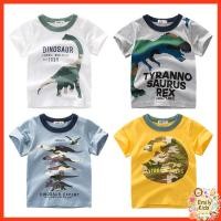 ราคา พร้อมส่ง เสื้อยืดแขนสั้น คอกลม ผ้าฝ้าย พิมพ์ลายไดโนเสาร์ แฟชั่นฤดูร้อน สําหรับเด็กผู้ชาย (22372926090)