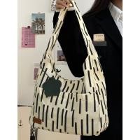 ราคา ผ้าใบลายม้าลาย ins Casual All Match กระเป๋าโท้ทความจุขนาดใหญ่ (24735229618)