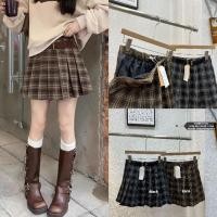 ราคา Lady jeans 2300 K พร้อมส่งจากไทย กระโปรงลายสก๊อต ตกแต่งเข็มขัดเนื้อผ้าดี นุ่มใส่สบายมาก มี 2 สี ฟร (24805994930)