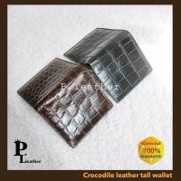 ราคา P Leather พร้อมส่ง กระเป๋าสตางค์ท้องจระเข้แท้ หนังแท้ งานสวยคุณภาพ กระเป๋าสตางค์สั้น ทรงสูง (13602470914)