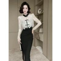 ราคา 2024 ใหม่สไตล์จีนผ้ากอซหัวเข็มขัดยืนคอปกด้านบน เดรสสลิงสองชิ้นอารมณ์ 9 2 (29859949892)