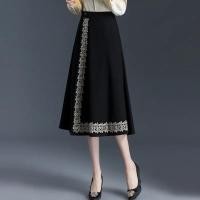 ราคา วรรณกรรมย้อนยุคชิ้นเดียวกระโปรงผ้าลูกฟูกปักเอวสูง ก เส้น กลางความยาวสไตล์จีนปรับปรุงกระโปรงจีน 8 (28107854231)