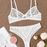 ราคา ชุดยกทรงฝรั่งเศสเซ็กซี่บางเฉียบลูกไม้กลวงลูกไม้ขึ้นแหวนเหล็กมุมมองโปร่งแสงชุดชั้นในเซ็กซี่ (29050299344)