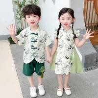 ราคา สาวเสื้อผ้าแพนด้าไม้ไผ่พี่ชายน้องสาวแฟชั่นประสิทธิภาพเสื้อผ้าสไตล์จีนใหม่เด็กเสื้อผ้า (29403175289)