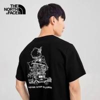 ราคา เสื้อยืดแขนสั้น คอกลม ผ้าฝ้าย 100 พิมพ์ลาย The North Face สําหรับผู้ชาย และผู้หญิง (22869400288)
